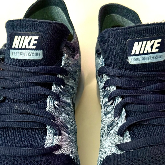 Nike FREE RN FLYKNIT Oceanfog, Navy, Blue Men Size 7 , Wonens 8.5 880843-402 - Picture 13 of 16